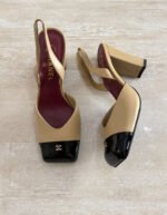 Chanel Square-Toe Block Heel Slingbacks - Image 5