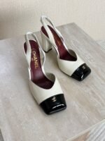 Chanel Square-Toe Block Heel Slingbacks - Image 6