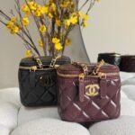 Chanel Quilted Lambskin Pearl Crush Mini Vanity Case