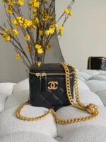 Chanel Quilted Lambskin Pearl Crush Mini Vanity Case - Image 8