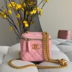 Chanel Quilted Lambskin Pearl Crush Mini Vanity Case