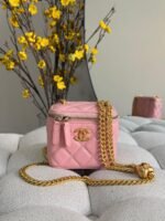 Chanel Quilted Lambskin Pearl Crush Mini Vanity Case