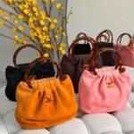Chanel Mini Pouch In Suede and Tortoise-Shell Effect Plexi