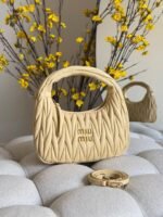 Miu Miu Wander Matelasse Nappa Leather Mini Hobo Bag - Image 2
