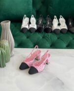 Chanel Tweed Slingback Heels