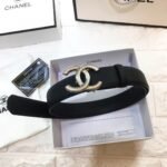 Chanel leather Belt with CC logo - Image 5