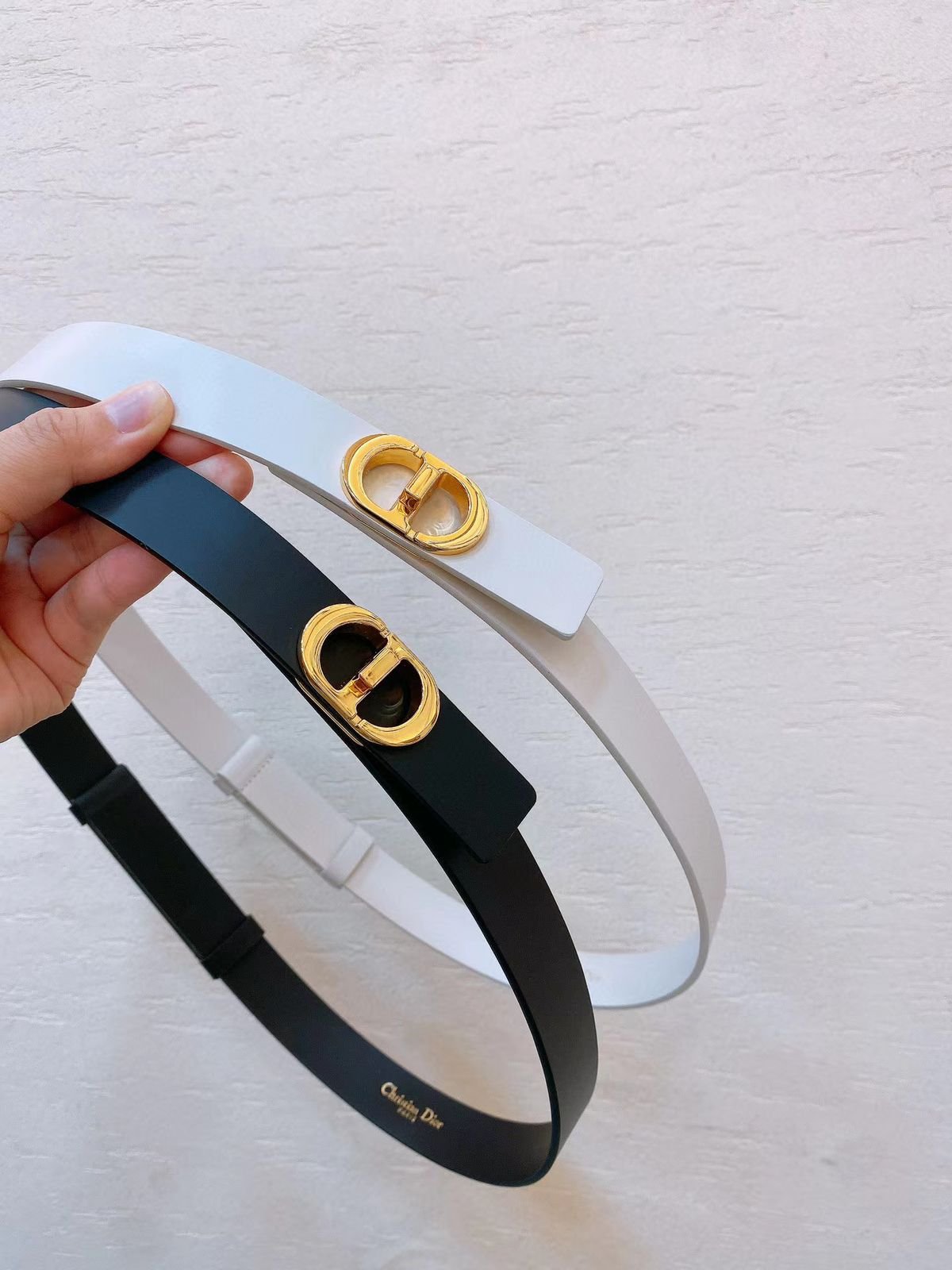 WhatsApp Image 2026-09-14 at 17.28.25 (1) Dior Belt with Gold Logo - Image 1