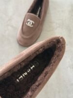 Chanel Suede Kidskin and Shearling Loafers - Image 3