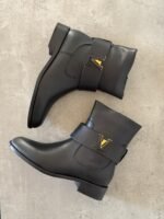 Louis Vuitton Midtown Flat Ankle Boots in Black Calf leather - Image 4