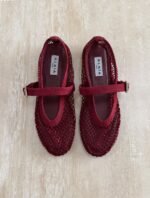 Alaia Fishnet Mary Jane Flats - Image 4