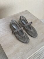Alaia Fishnet Mary Jane Flats - Image 3