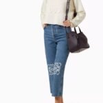 Loewe Anagram Embroidered Jeans