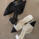 Chanel Strass Mesh Slingback Pump