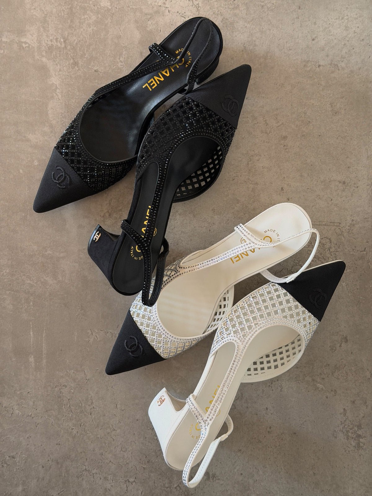 WhatsApp Image 2026-09-19 at 17.26.57 (1) Chanel Strass Mesh Slingback Pump - Image 1