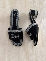 Dior Embroidered Block-Heel Mules - Image 5