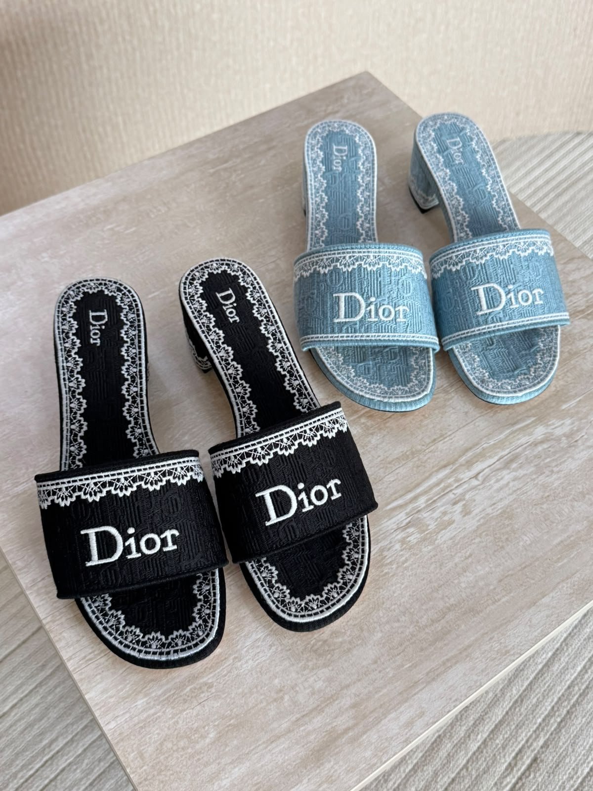 WhatsApp Image 2026-09-19 at 17.27.07 (1) Dior Embroidered Block-Heel Mules - Image 1